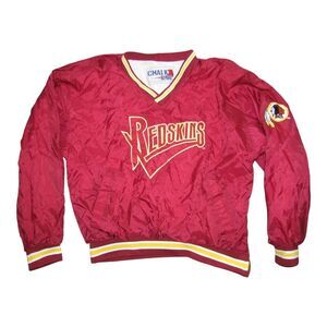 Vintage Chalk Line Washington Redskins NFL Satin Pullover Adult Size XL